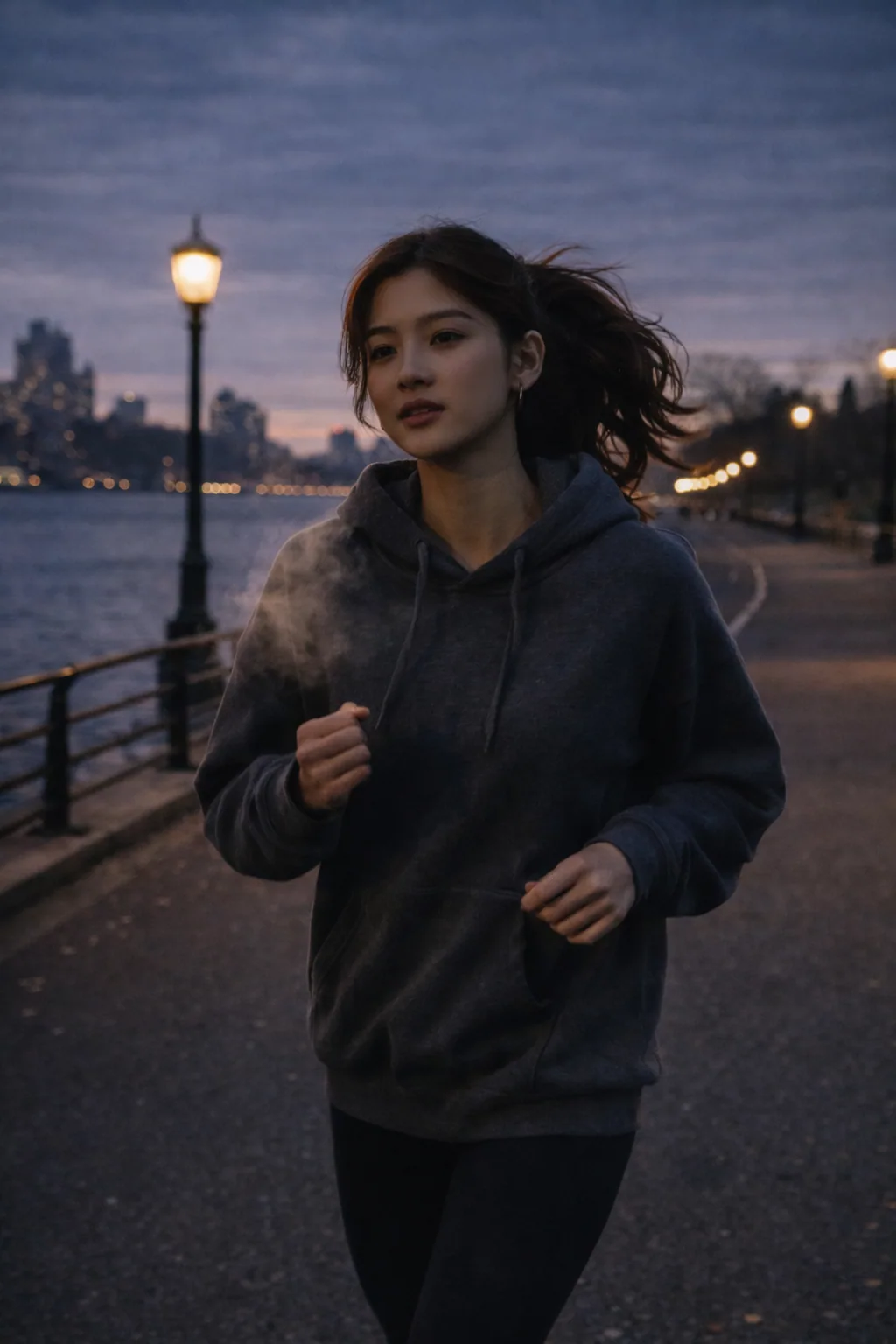 Running at dawn